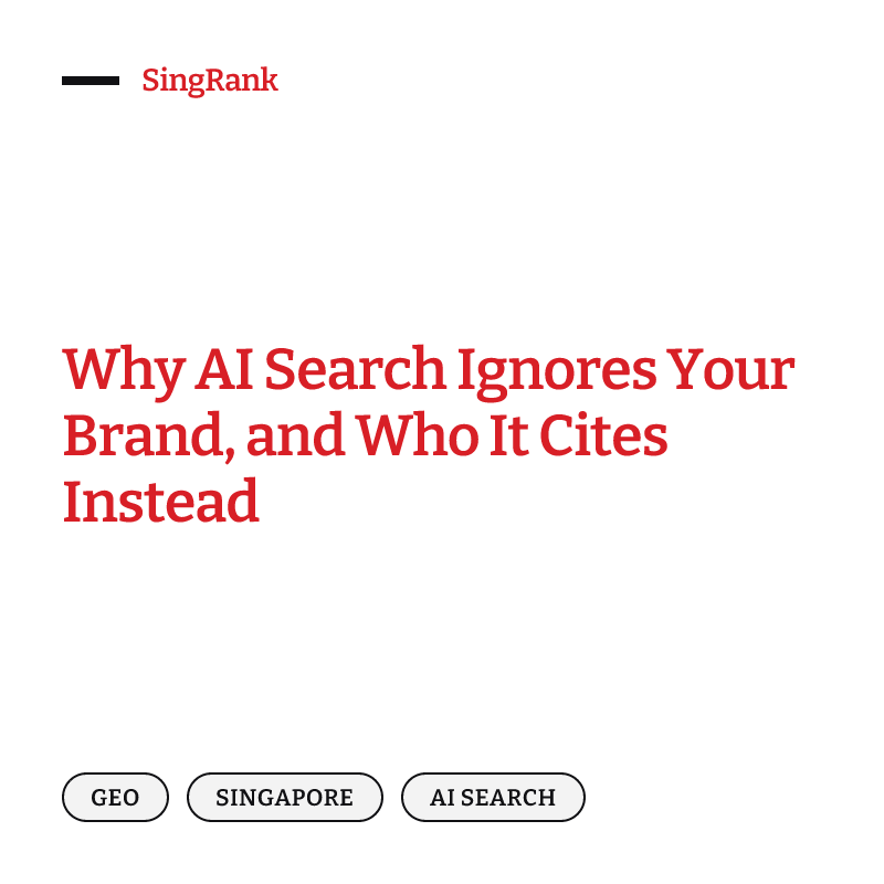 Why AI Search Ignores Your Brand, and Who It Cites Instead