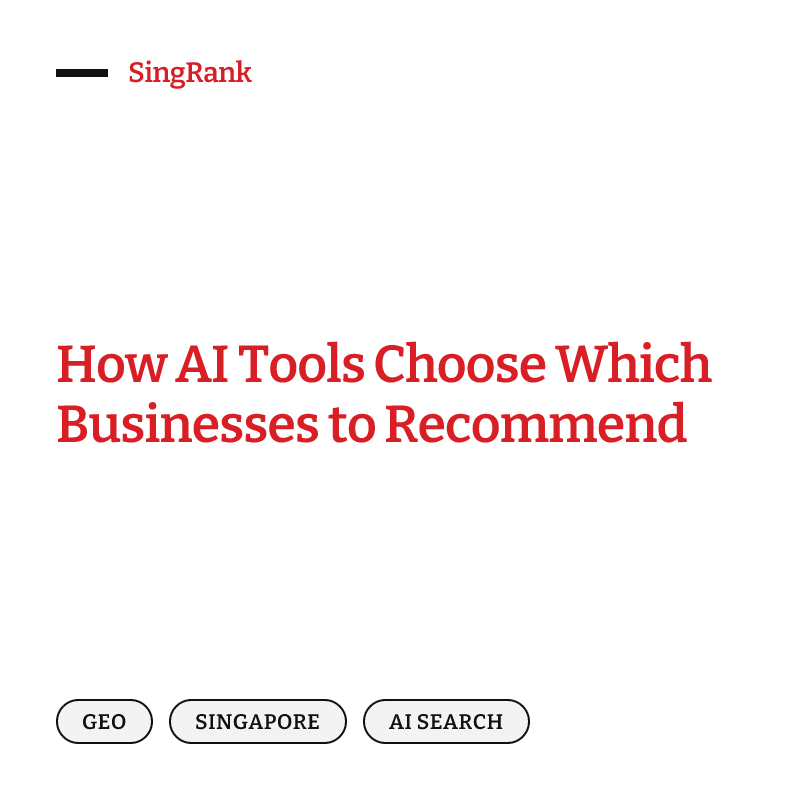 How AI Tools Choose Which Businesses to Recommend